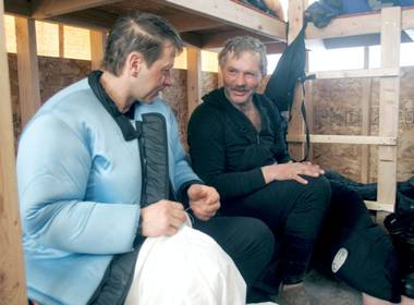 Robert i passiar med Martin Buser på Ophir i 2007 , foto: Al Grillo