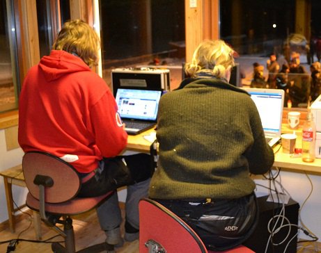 Webreporter på sporet VM2011. Erlend Strand og Mina Svenn på Tolga.