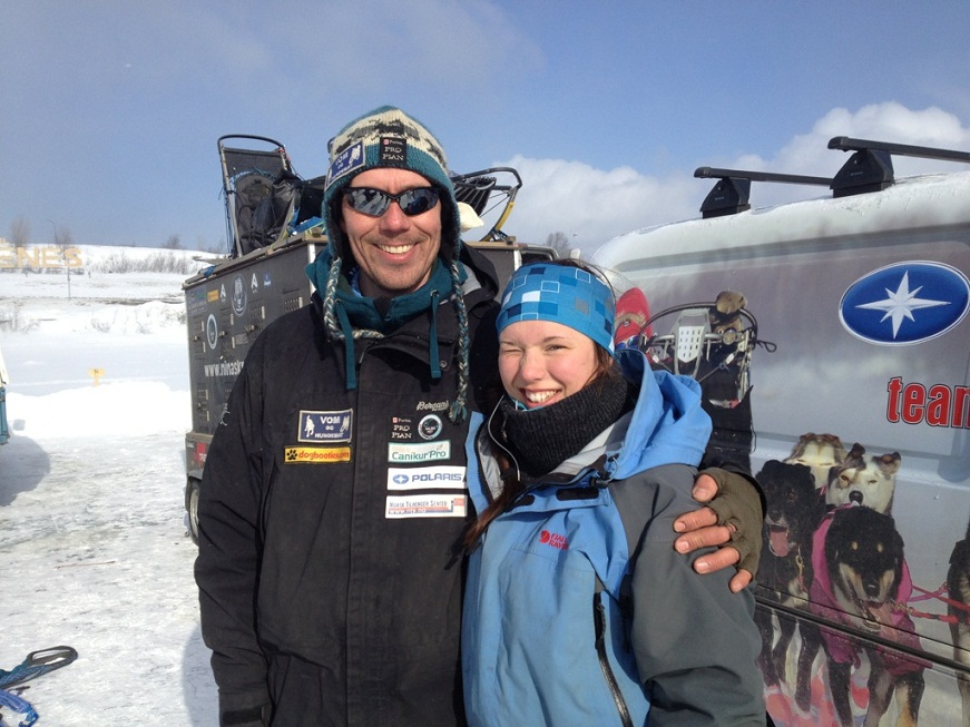 Didrik og Mia før start