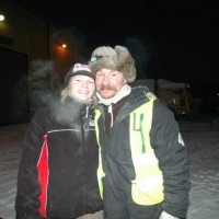 Aila Sarre og Stein Are Harder, de beste i Tanaløpet 2008. Foto - Tor Einar Schøning - Finnmarken